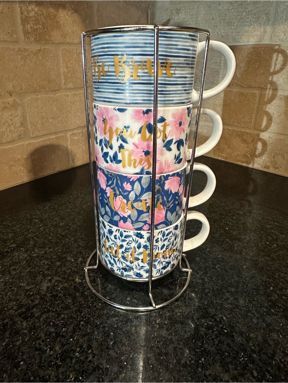 Pier 1 Imports Porcelain Coffee Mugs